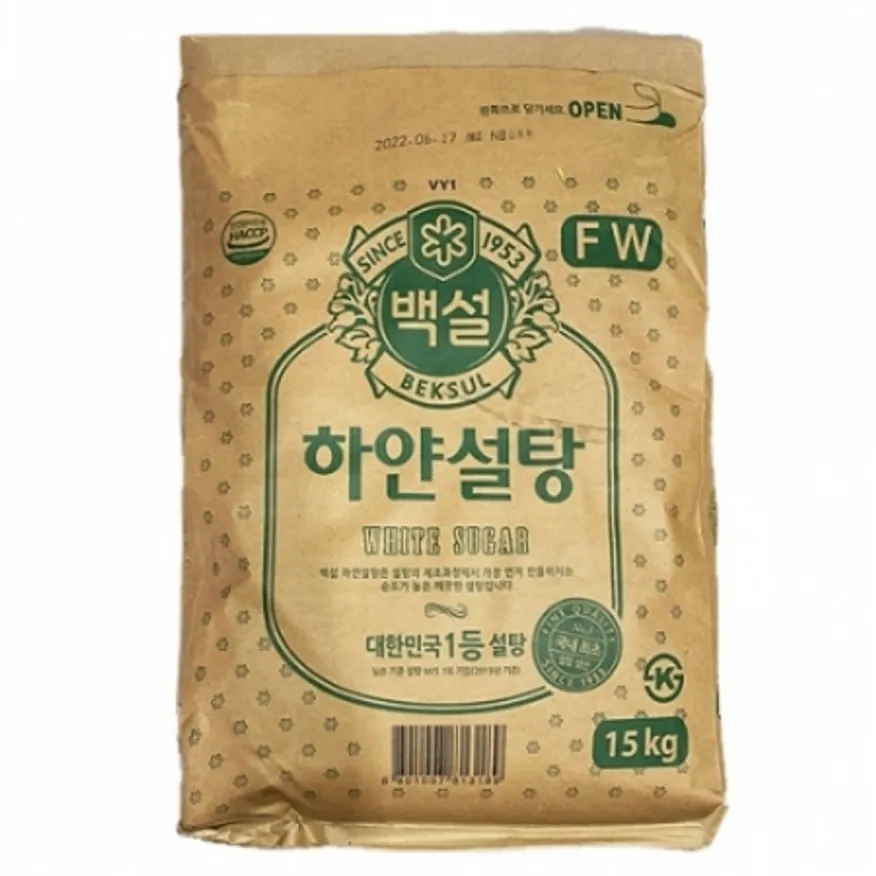 백설 하얀설탕 15kg 이미지