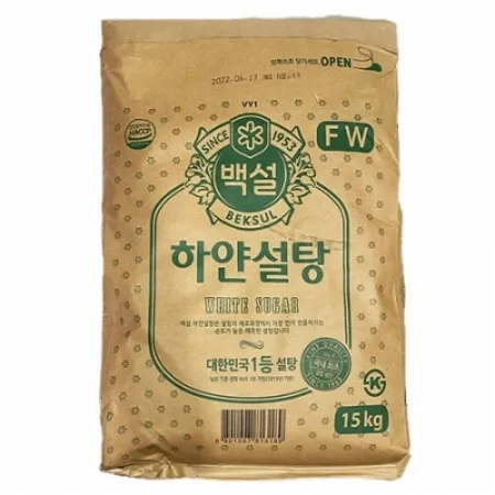 백설 하얀설탕 15kg