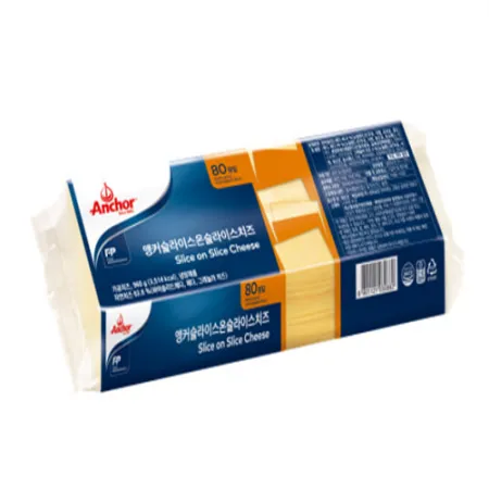 앵커  체다치즈슬라이스  80매   960g 이미지