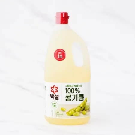 백설 콩기름 식용유  1.8L