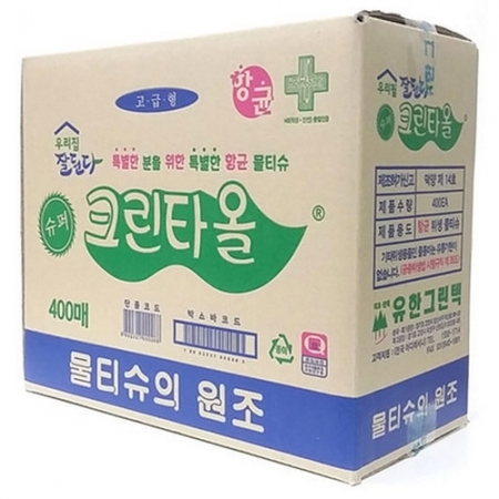 유한 슈퍼크린타올 400매  1박스