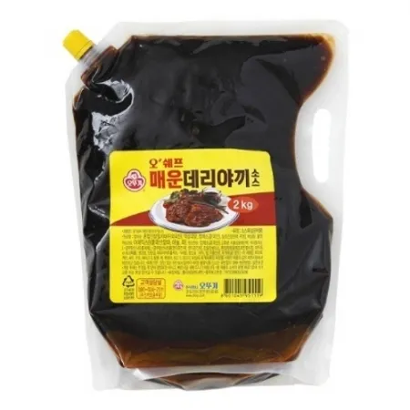 (오뚜기)오쉐프매운데리야끼소스 2kg