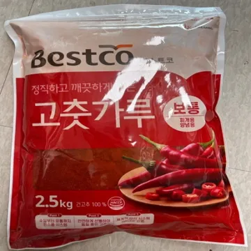 베스트코 일반고추가루 보통/한식/중국산 2.5kg