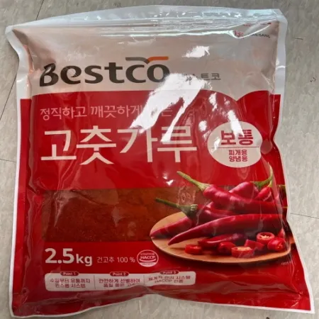 (베스트코)  일반고추가루 (보통/한식/중국산)  2.5kg 이미지