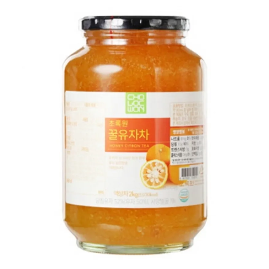 초록원 참꿀유자차 병 2kg 이미지