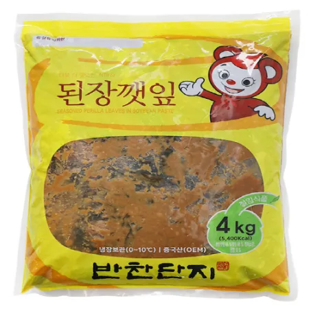 (반찬단지)된장깻잎무침(진공) 4kg