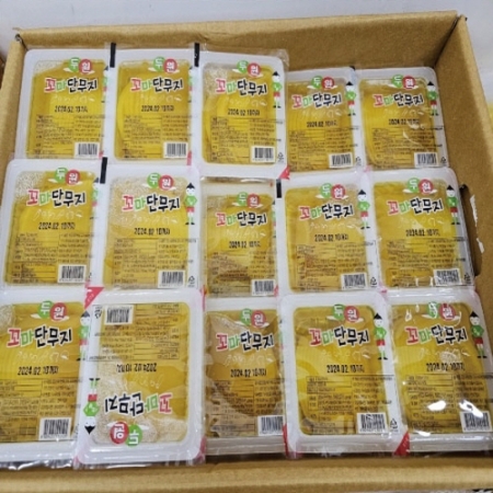 두원 일회용단무지(포장용/꼬마반달)  60팩