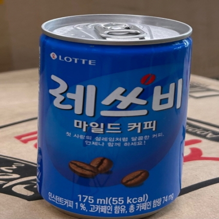 롯데 레쓰비마일드커피 175ml*6입