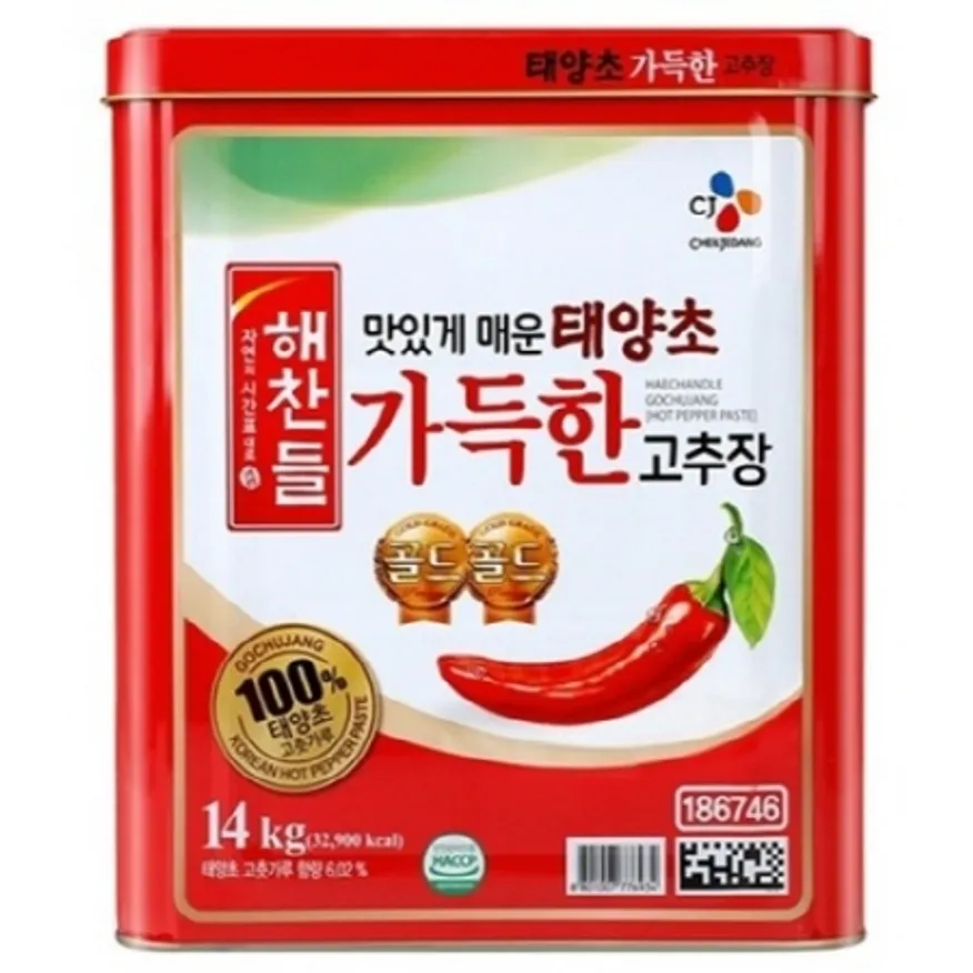 해찬들 태양초가득한고추장 14kg 이미지