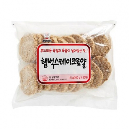 (천일)햄벅스테이크(냉동) 2kg 이미지