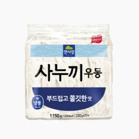 (면사랑)사누끼우동면(냉동)전문점 230g*5입