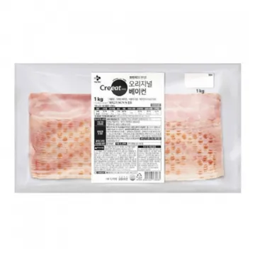 CJ)크레잇 정통베이컨 1kg(삼겹)