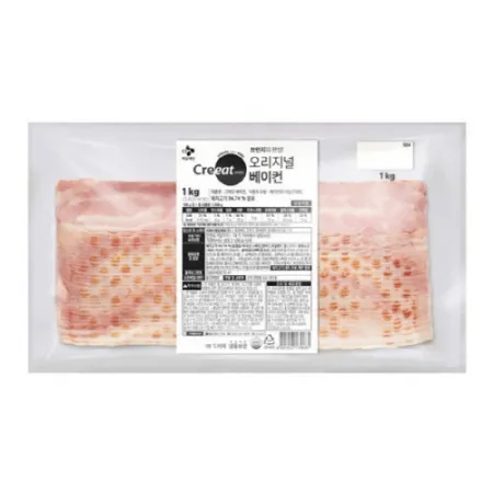 크레잇  냉동베이컨   B2B/삼겹전지  1kg