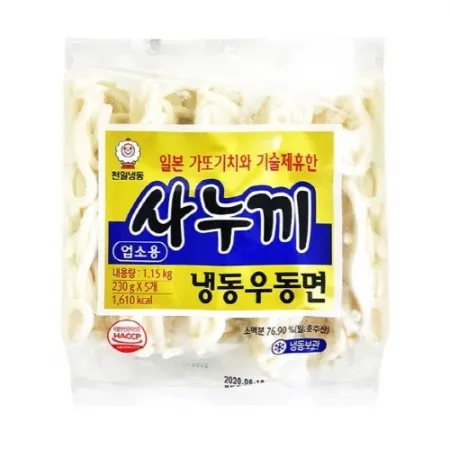 (천일)사누끼우동면(냉동 5개입 멀티) 230g