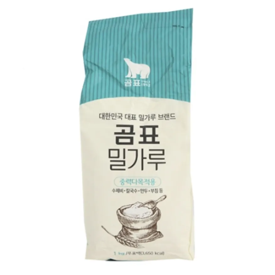 대한제분 곰표밀가루 중력분 1kg 이미지