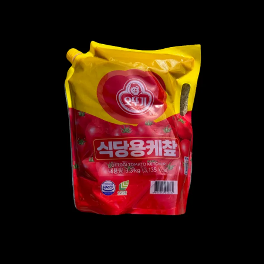 오뚜기 케챂 3.2kgX4개 스파우트팩 케찹 대용량 업소용 소스용 이미지
