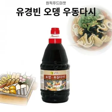 유경빈 오뎅우동다시1.8L X 6개 우동국물 액상 업소용 대용량