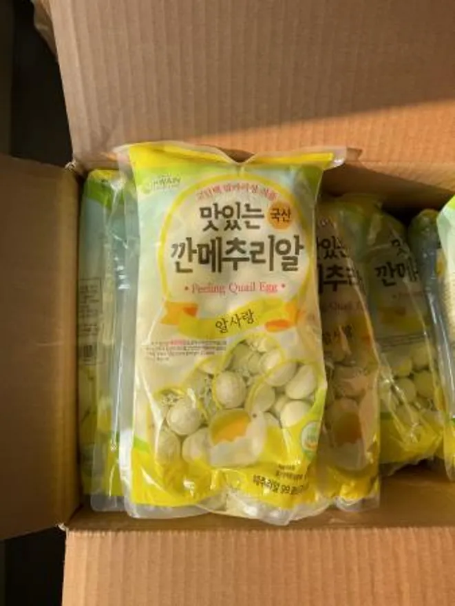 깐메추리알1kgX10개 알사랑 HACCP 이미지