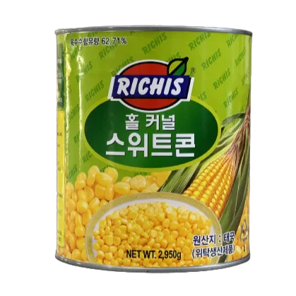 리치스 홀 커널 스위트콘2.95kgX6개 옥수수캔 통조림 업소용 대용량 이미지