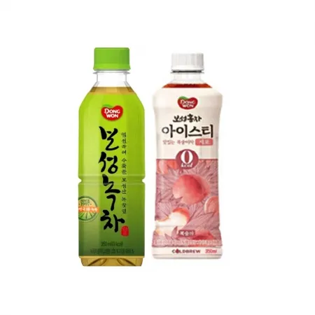 동원 보성 녹차 350ml 12개 + 보성 홍차 아이스티 제로 350ml 12개