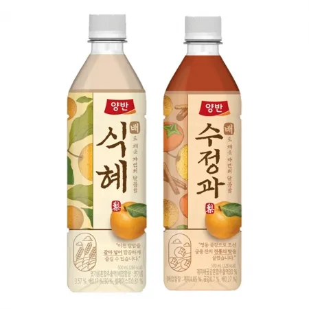 동원 양반 배식혜 500ml 12개+배수정과 500ml 12개