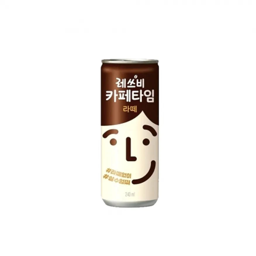 레쓰비 카페타임 라떼 240ml 60개 이미지