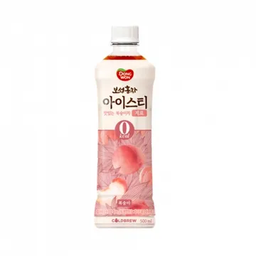 동원 보성홍차 아이스티 복숭아차 제로 500ml 12개