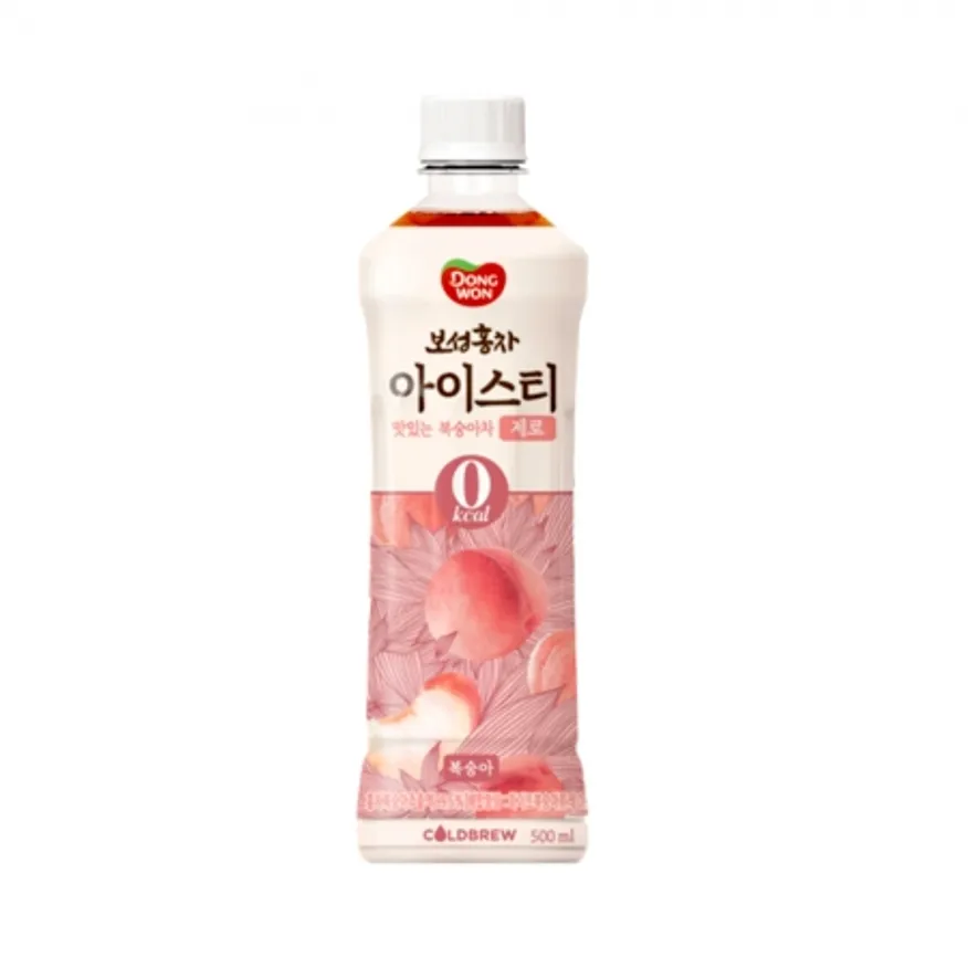 동원 보성홍차 아이스티 복숭아차 제로 500ml 12개 이미지