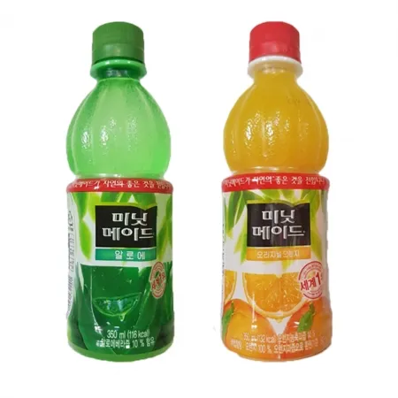 미닛메이드 오렌지 350ml 24개+알로에 350ml 24개