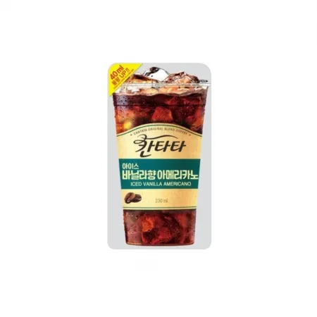 칸타타 아이스 바닐라아메리카노 230ml 파우치 50개
