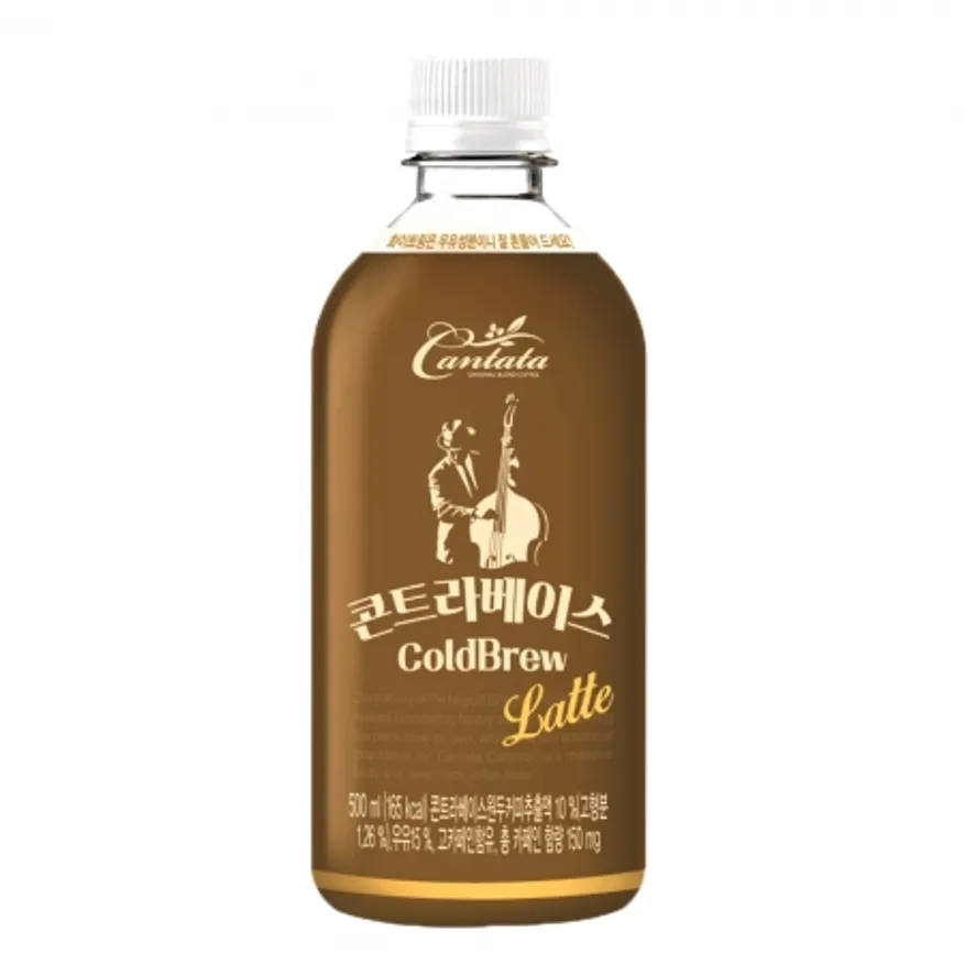 칸타타 콘트라베이스 콜드브루 라떼 500ml 24개 이미지