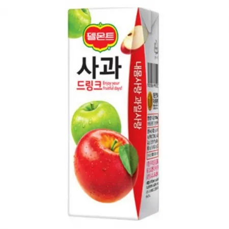 F델몬트 사과드링크 190ml 32개