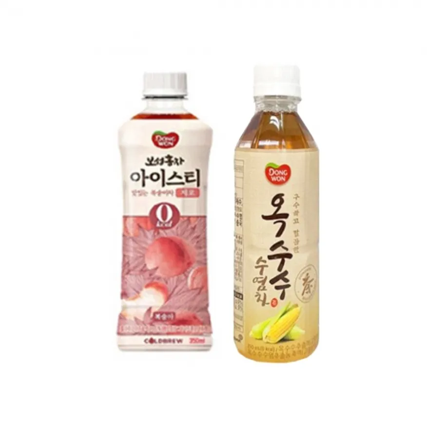 F동원 보성 홍차 아이스티 제로 350ml 12개 + 옥수수 수염차 350ml 12개 이미지