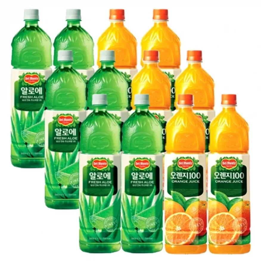 델몬트 오렌지 1.5L 6개+알로에 1.5L 6개 이미지
