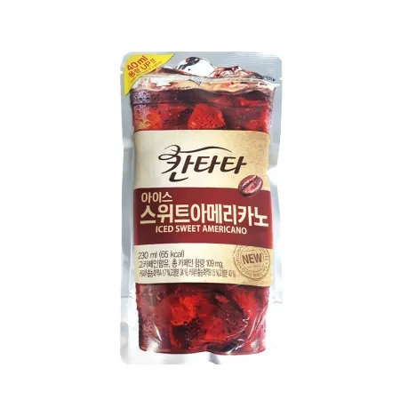 칸타타 아이스 스위트아메리카노 230ml 파우치 20개