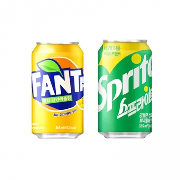 스프라이트 355ml 24개+환타파인 355ml 24개