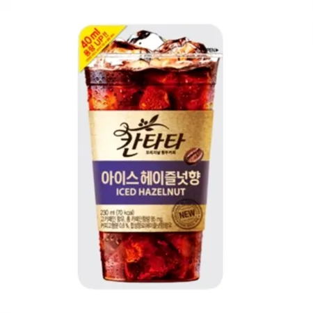 F칸타타 아이스 헤이즐넛 230ml 파우치 50개