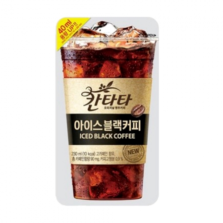 칸타타 아이스 블랙 230ml 파우치 20개