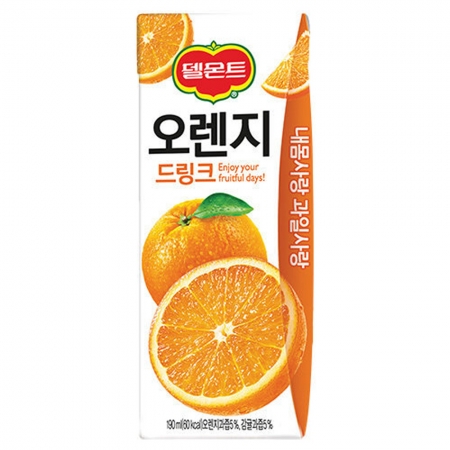 델몬트 오렌지드링크 190ml 32개