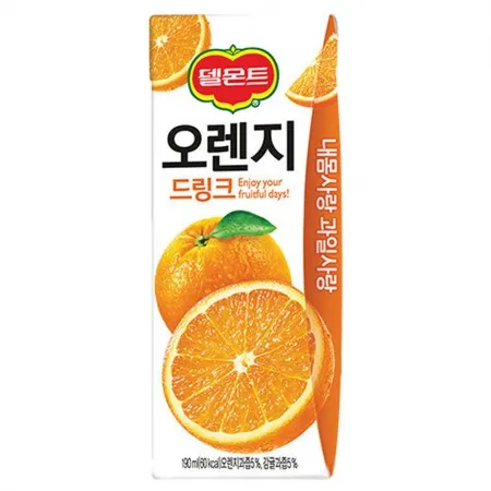 델몬트 오렌지드링크 190ml 32개