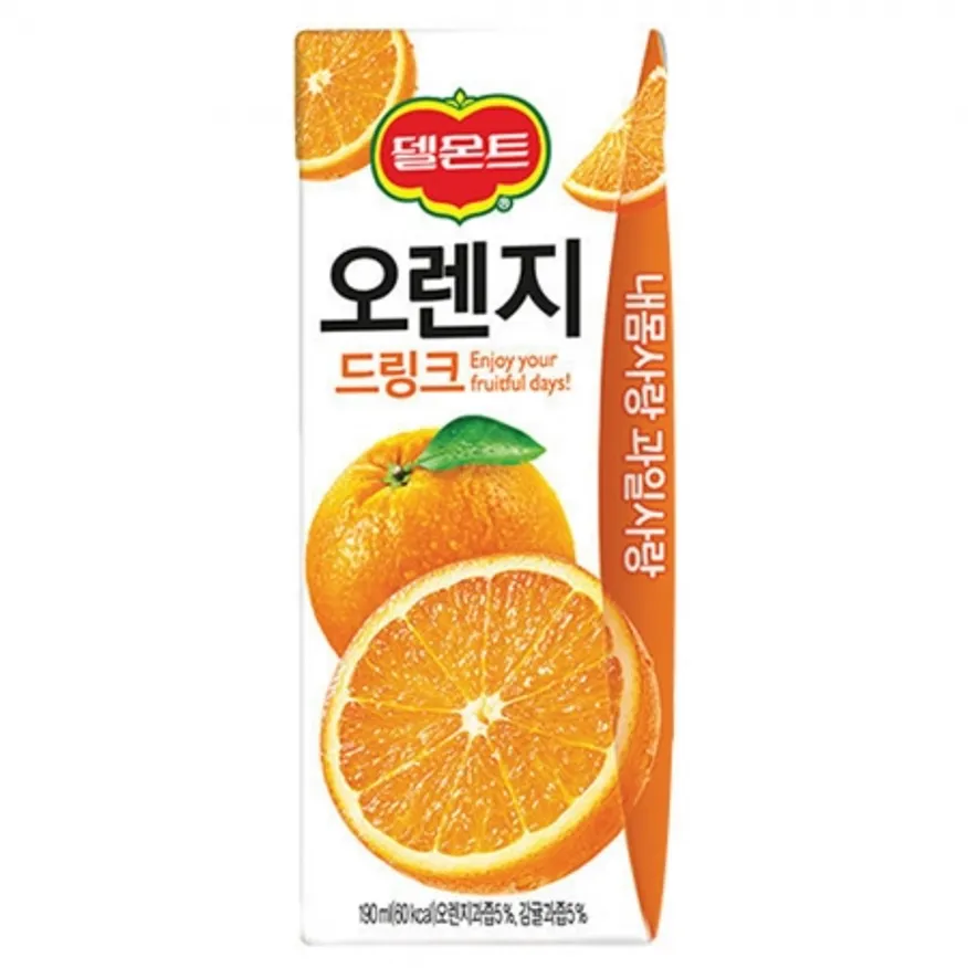 델몬트 오렌지드링크 190ml 32개 이미지