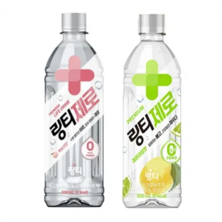 링티제로 복숭아 500ml 6개 + 링티 제로 레몬라임 500ml 6개