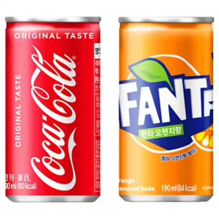 코카콜라 190ml30개+환타오렌지190ml 30개