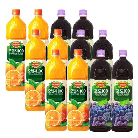 F델몬트 오렌지 1.5L 6개+포도 1.5L 6개