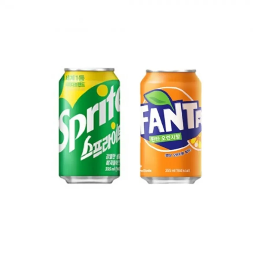 스프라이트 355ml 12개+환타오렌지 355ml 12개 이미지