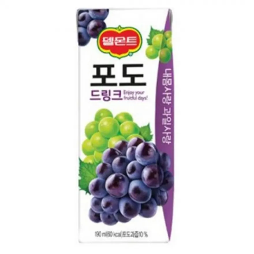 델몬트 포도드링크 190ml 32개 이미지