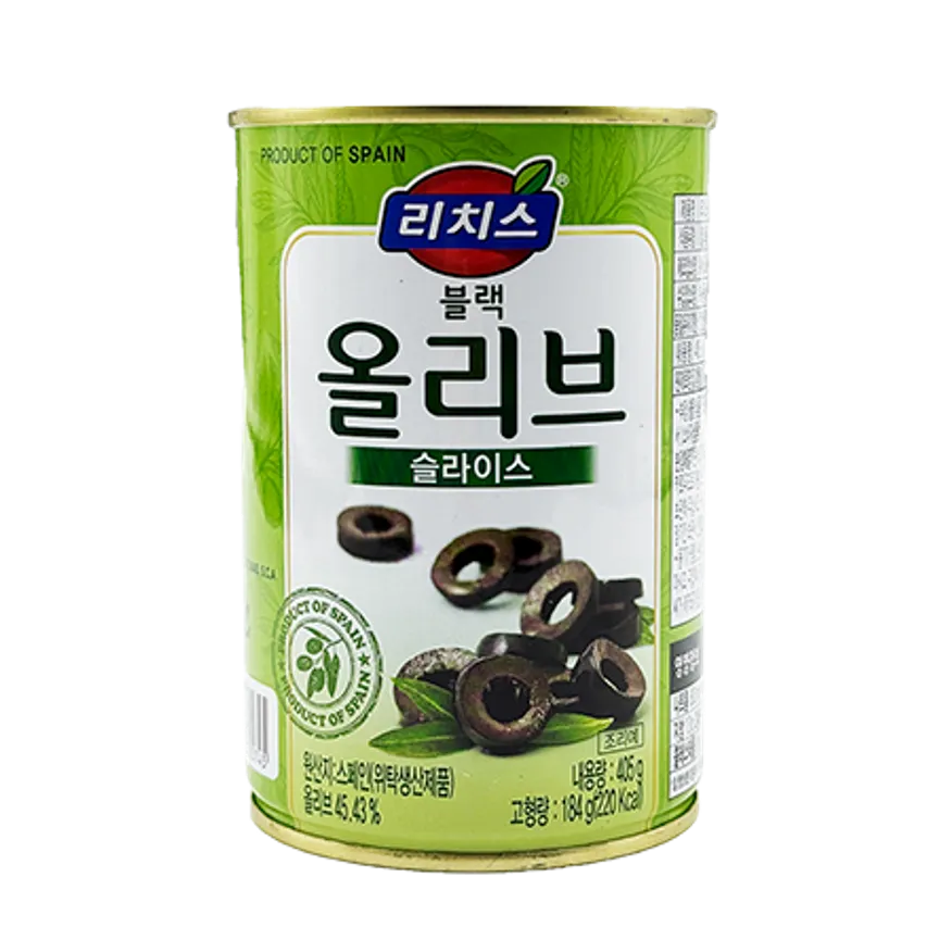 블랙올리브 슬라이스(동서) 405g 이미지