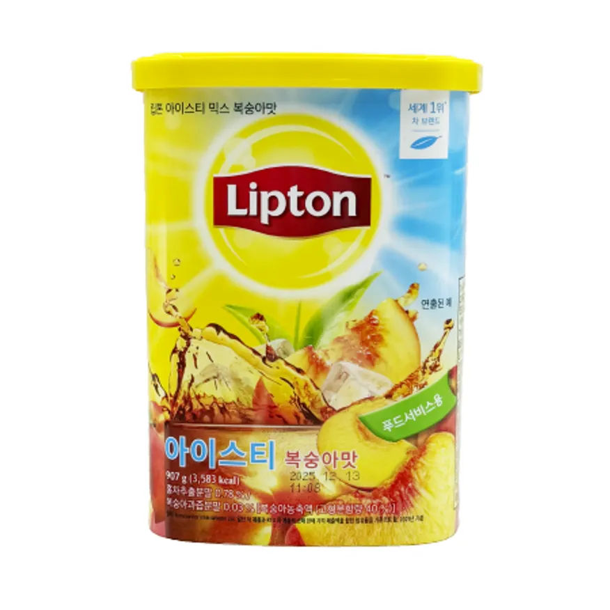 립톤 아이스티(복숭아맛) 907g 이미지