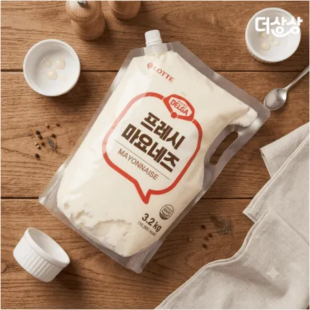 롯데 델가 프레시 마요네즈 스파우트 3.2kg