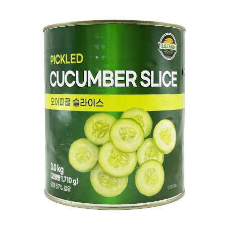 지오씨팜 오이피클 슬라이스 3kg 대용량 업소용 피클